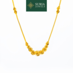 Rantai Leher Belut Beads Boba Choker (EMAS 916/22K)