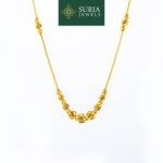 Rantai Leher Belut Beads Boba Choker (EMAS 916/22K)