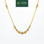 2C Rantai Leher Belut Beads Boba Choker (EMAS 916/22K)