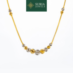 2C Rantai Leher Belut Beads Boba Choker (EMAS 916/22K)