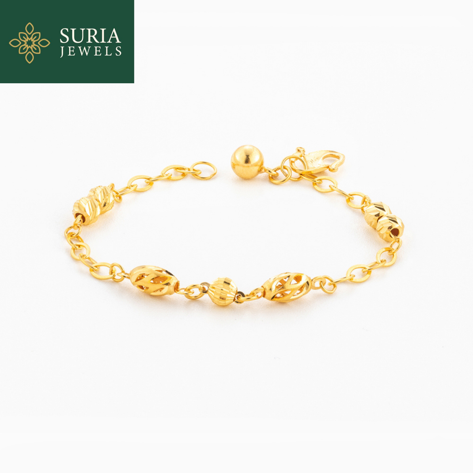 919 Baby Children Bracelet Gelang Tangan Budak (EMAS 916/22K) - Image 1