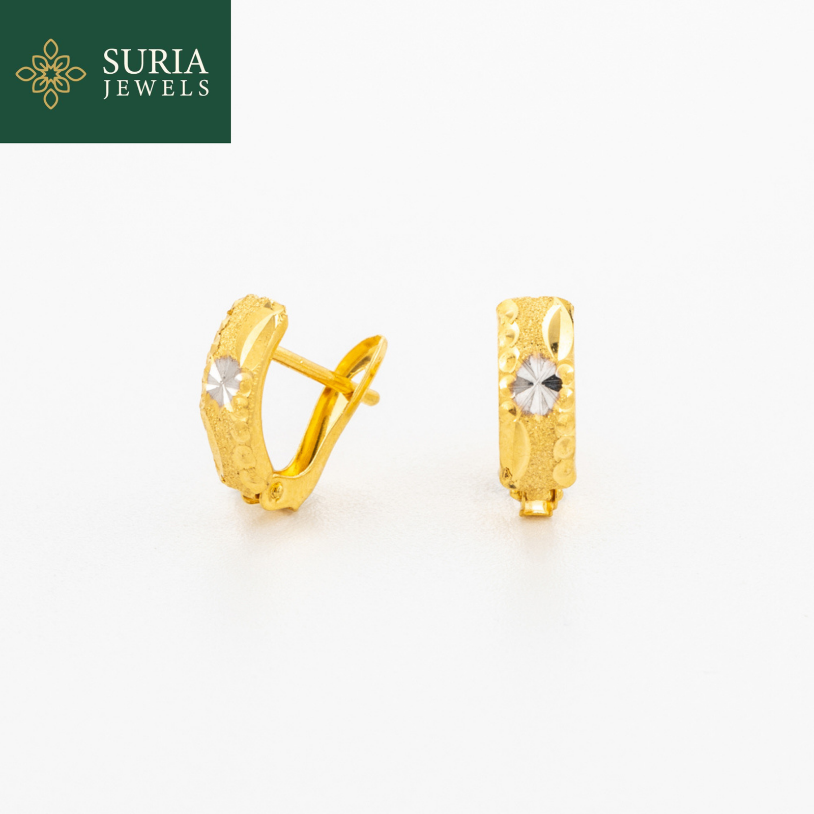 45 2C Subang Katup Earring (EMAS 916/22K) - Image 1